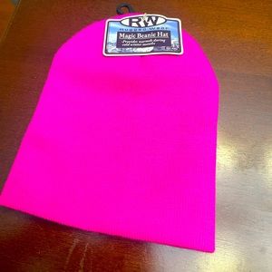 Little Girls Rugged Wear Hot Pink Winter Hat - One Size